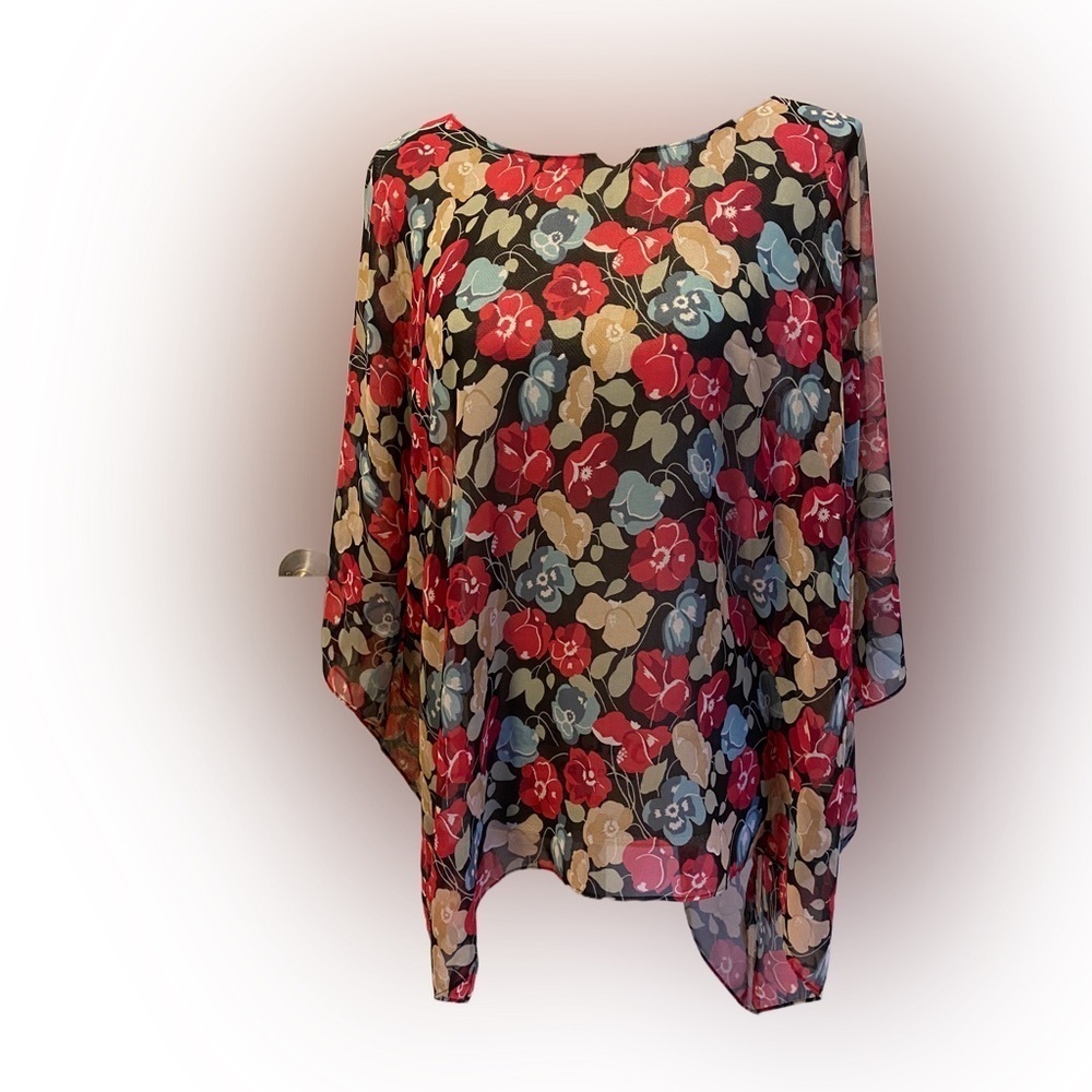 NWT Ann Taylor Factory Poncho Blouse, Size O/S